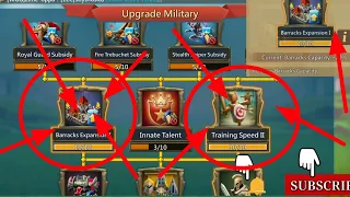 how to train troops fast in LORDS MOBILE /how to train more troops in LORDS MOBILE (LordHero0011)👍