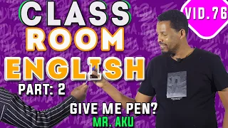 Class room English Conversation for Student Vocabulary and Expressions |Spoken Class| Mr.Aku