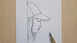 Girl drawing || How to draw a Girl step by step || Easy Girl for beginners