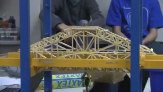 Balsa Wood Bridge: 202 Pounds