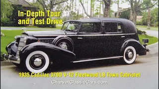 1935 Cadillac V12 Town Cabriolet - Tour & Test Drive - Charvet Classic Cars