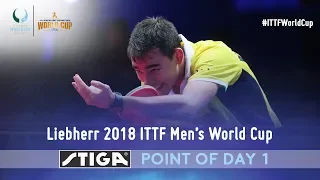 Point of the Day 1 presented by STIGA | 2018 ITTF Men's World Cup