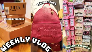 Vlog🛍 dollar tree haul, opening packages & more