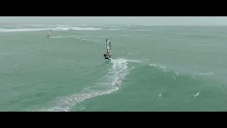 Ameland windsurf |  side offshore session