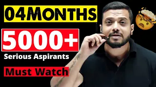 04 MONTHS LEFT 😲| ONLY 5000 SERIOUS ASPIRANTS | IIT JEE | Rajwant Sir Motivation | Physicswallah