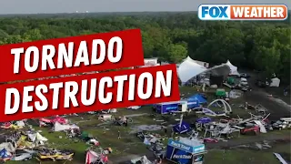 'I COULDN'T BELIEVE MY EYES': Deadly EF-2 Tornado Destroys Bentonville Arkansas Bike Fest