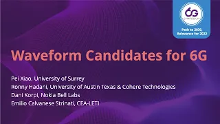 Waveform Candidates For 6G - 6GSymposium Spring 2022