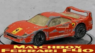 Ferrari F40 Restoration 1980s Supercar Matchbox