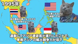 【アジア通貨危機】東南アジアを恐怖に陥れた経済危機 #猫マニ #猫ミーム