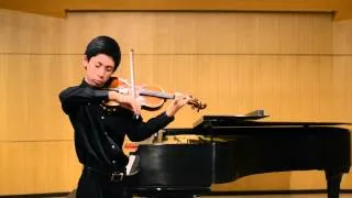 Jeffrey Liu plays Bach's Sonata No. 1 in G minor: Adagio