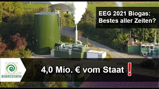 EEG 2021 Biogas: Wie du mit neuer Biogasanlage + flexiblem Speicherkraftwerk 4 Mio. € bekommst!