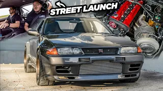 R32 GTR First ANTI-LAG STREET LAUNCH with new 1400HP TURBO SETUP!