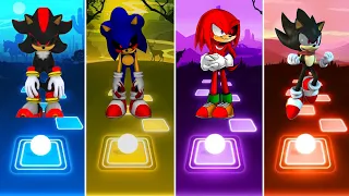 Shadow Exe  🆚 Sonic Exe 🆚 Knuckles Exe 🆚 Dark Sonic || Tiles Hop Gameplay 🎯🎶