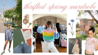 my thrifted spring wardrobe ❀ HUGE all-time thrift haul ❀ spring & summer trends 2024