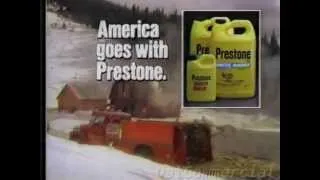 Prestone Antifreeze Commercial (1984) America Goes with Prestone