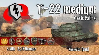 WoT Blitz T-22 medium - 5 Kills 8,1k Damage Replay - wotblitzreplays.com