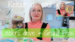 Retour de courses au drive Leclerc + Grand Frais 🛒