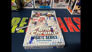 New Release! 2023 Topps Chrome Update Series Hobby Box Opening!! 3 Very Nice Rookie Parallel Pulls!!