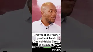 Mmusi Maimane on the removal of the former president Jacob Zuma.