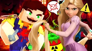 СОСЕД И ДЕВУШКА РАПУНЦЕЛЬ! ПРИВЕТ СОСЕД В МАЙНКРАФТЕ! HELLO NEIGHBOUR IN MINECRAFT ROLEPLAY