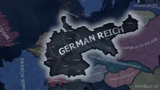 What if Germany was the German Empire border in ww2? | Hoi4 Timelapse