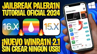 NEW JAILBREAK TUTORIAL iOS 16.7 and 15.8 ✅ PALERA1N IN WINDOWS - NO USB (WinRa1n 2.0 OFFICIAL)