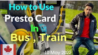 Canadian Vlogger on How to Use a Presto Card in Bus and Train