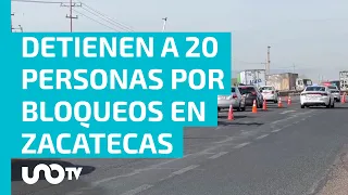 Captura de hombres armados detona bloqueos en Zacatecas