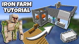 1.18 EASY/COMPACT IRON FARM TUTORIAL! | Minecraft Skyblock 1.18 Lets Play | #5
