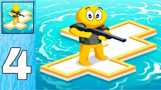 War of Rafts: Crazy Sea Battle - Gameplay Walkthrough Part 4 (Mod APK) (iOS, Android)