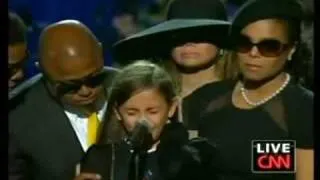 Paris Jackson's emotional speech