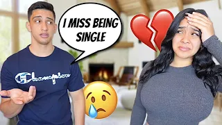 Telling My GIRLFRIEND "I MISS BEING SINGLE" **She Cried**