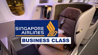 SINGAPORE AIRLINES Business Class Bangkok to Singapore Boeing 787 10