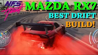 THE BEST DRIFT CAR IN THE GAME! MAZDA RX7 INSANE DRIFT BUILD NFS HEAT!