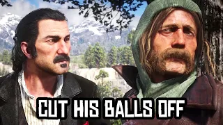 Micah Being Bullied By Dutch, Arthur and John - SECRET CUTSCENE - MOD