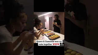 Quavo & Saweetie was so cute together 💔 #quavo #saweetie #migos #celebrityexes #couplegoals #short