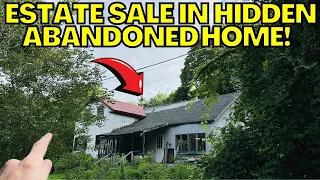 ESTATE SALE IN HIDDEN ABANDONED HOME REVEALS VINTAGE TREASURES!