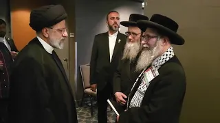 Iranian President meets Anti-Zionist Jewish Rabbis in New York