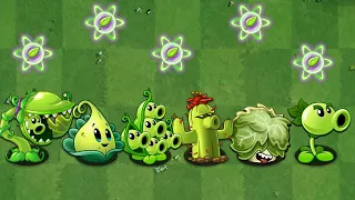 PVZ 2 Challenger - All Green Plants Max Level Power-Up! Vs Yeti Zombie