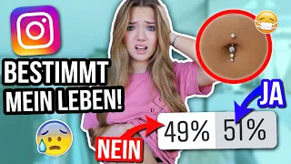 INSTAGRAM BESTIMMT MEIN LEBEN😰 Bauchnabelpiercing JA ODER NEIN?😩