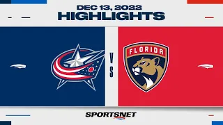 NHL Highlights | Blue Jackets vs. Panthers - December 13, 2022