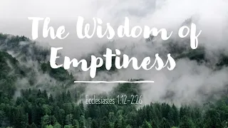 Introduction to "The Wisdom of Emptiness" (Ecclesiastes 1:12-2:26)