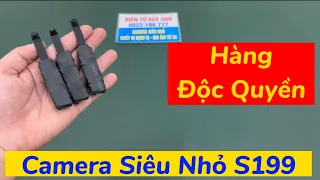 Camera Ngụy Trang Cúc Áo S199 Hàng Độc Quyền , Camera Siêu Nhỏ Không Dây Wifi Theo Dõi Từ Xa