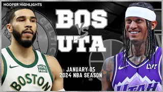Boston Celtics vs Utah Jazz Full Game Highlights | Jan 5 | 2024 NBA Season
