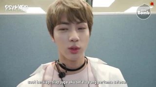 [INDO SUB] [BANGTAN BOMB] Jin's chatter time @ M countdown comeback stage of 'Spring Day'