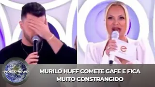 Murilo Huff comete gafe inacreditável e leva bronca de Eliana !!!