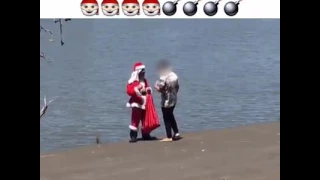 Explosive Santa prank