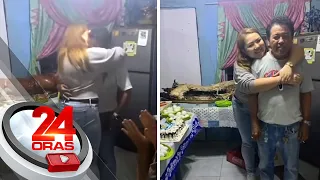 Amang nagdiriwang ng kaarawan, naiyak sa tuwa nang muling makita ang anak na OFW | 24 Oras