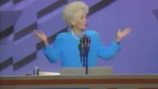 Gov. Ann Richards speaks at the 1988 Democratic Convention