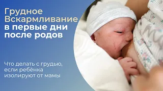 ЧТО ДЕЛАТЬ С ГРУДЬЮ, если ребёнок отдельно от мамы после родов. Грудное Вскармливание новорожденных